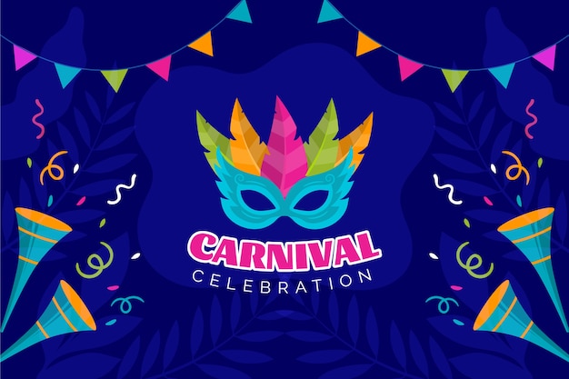 Flat carnival background