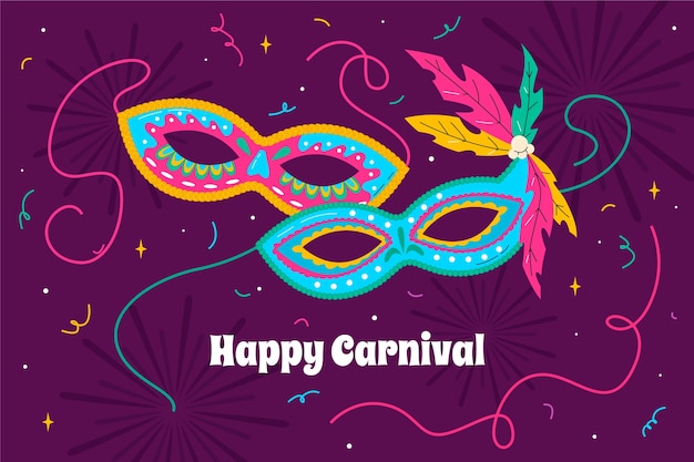 Flat carnival background