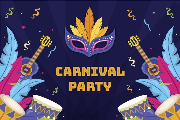 Flat carnival background