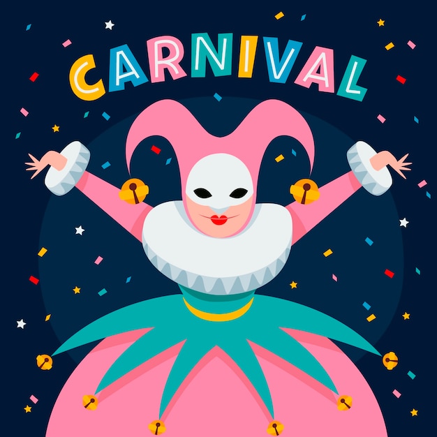 Free Vector flat carnival event illustration