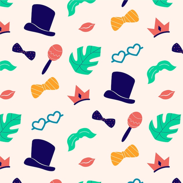 Flat carnival pattern design