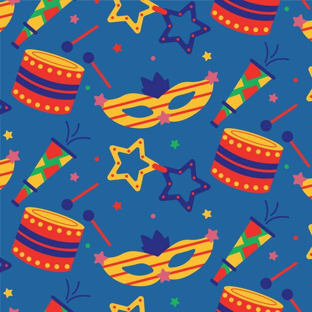 Flat carnival pattern design