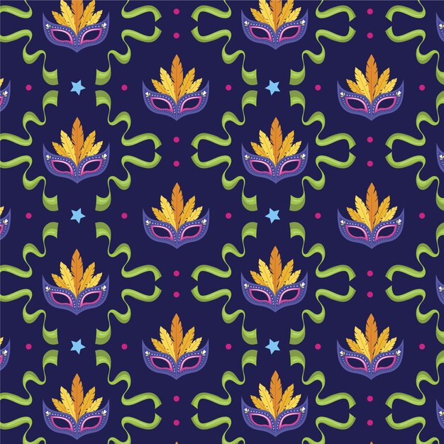 Flat carnival pattern design