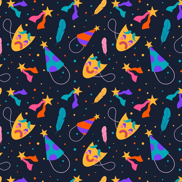 Free vector flat carnival pattern design