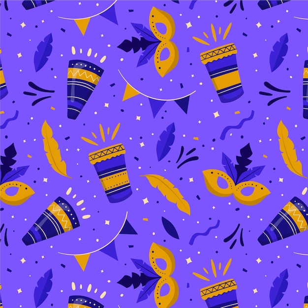 Free vector flat carnival pattern design