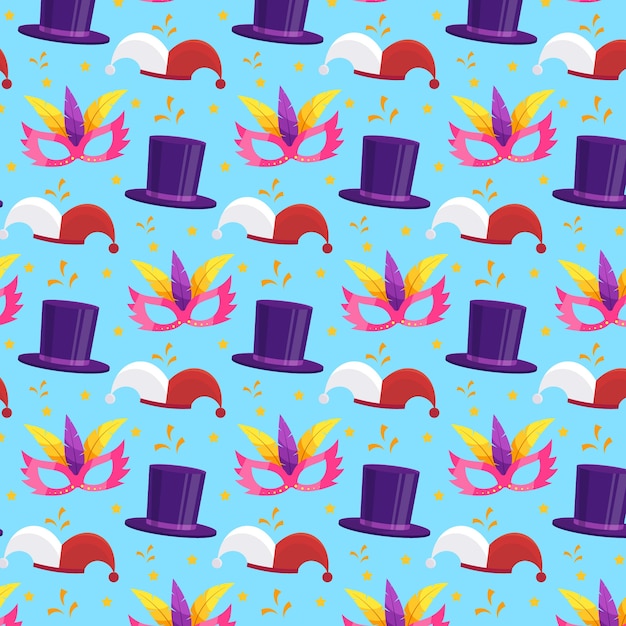 Free vector flat carnival pattern design