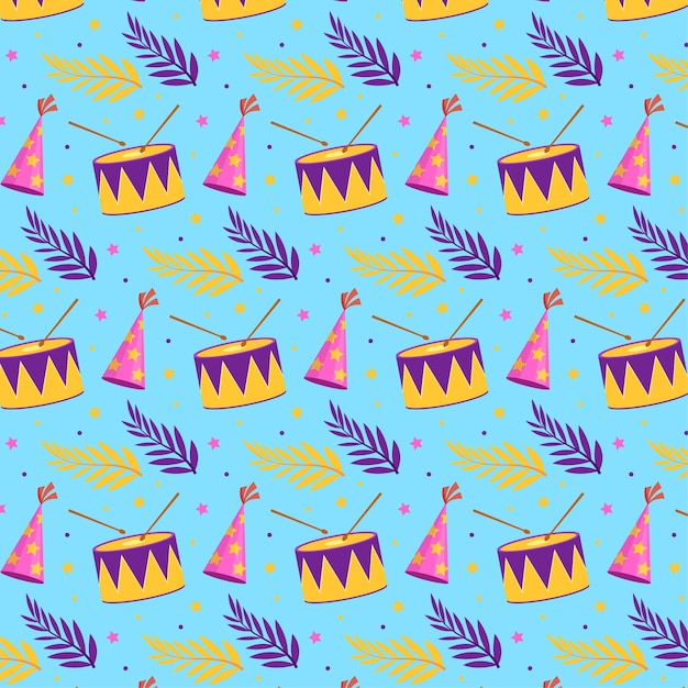 Free vector flat carnival pattern design