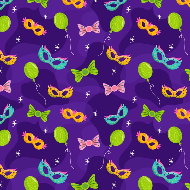 Flat carnival pattern design