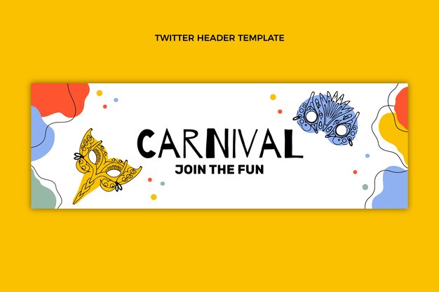 Flat carnival twitter header