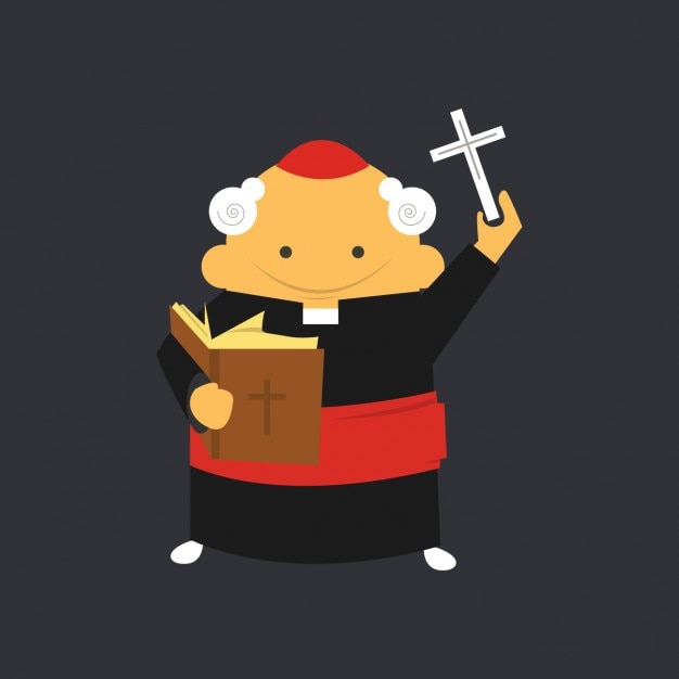 Free Vector flat catholic cardinal