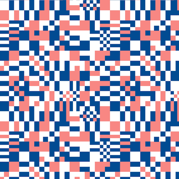 Flat checkerboard pattern