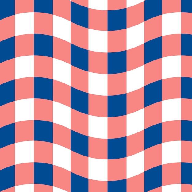 Flat checkerboard pattern