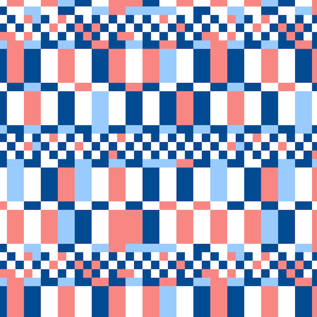 Flat checkerboard pattern