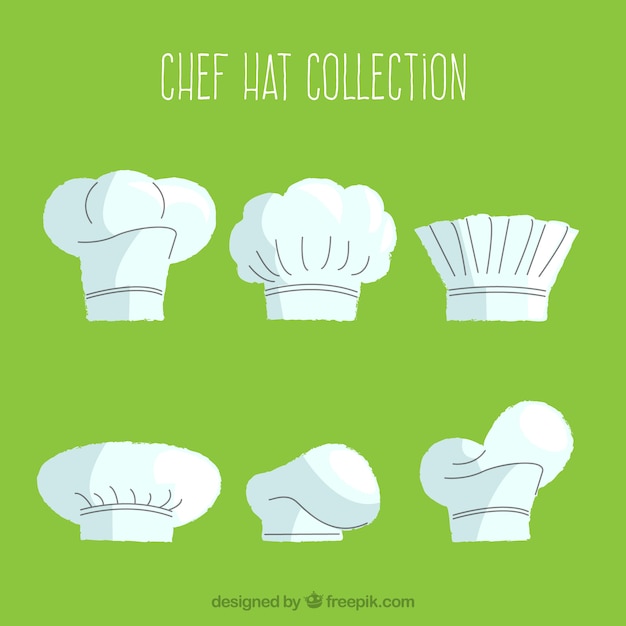 Flat chef hat pack