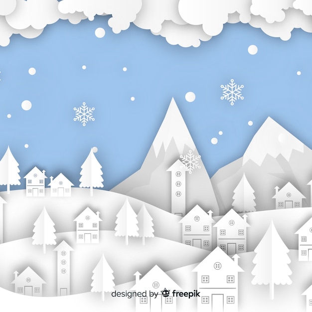 Flat christmas background