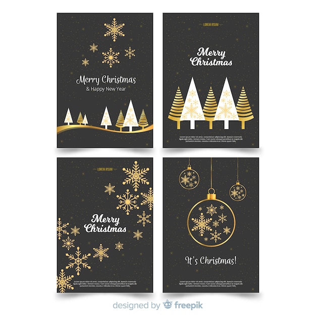 Flat Christmas Cards