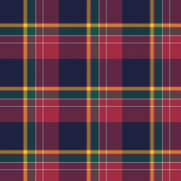 Flat christmas plaid pattern design