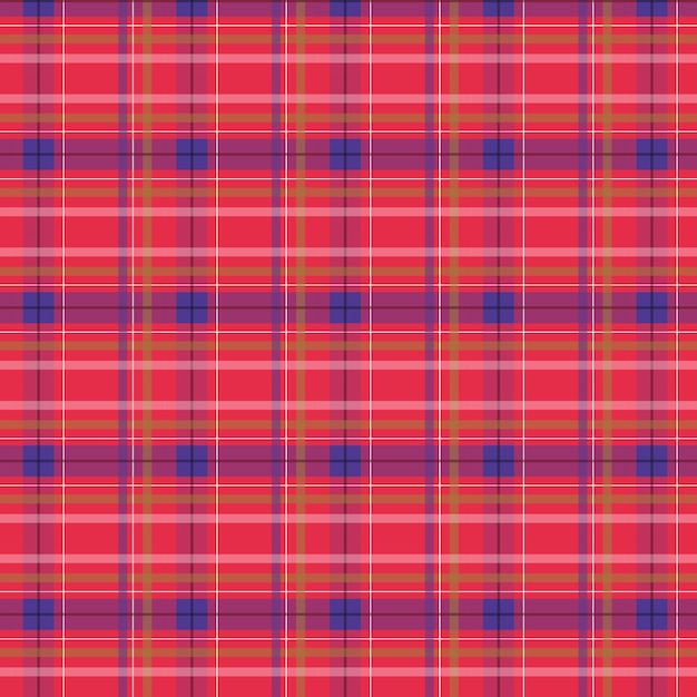 Flat christmas plaid pattern design