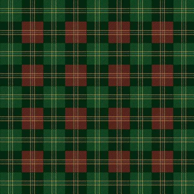 Flat christmas plaid pattern design