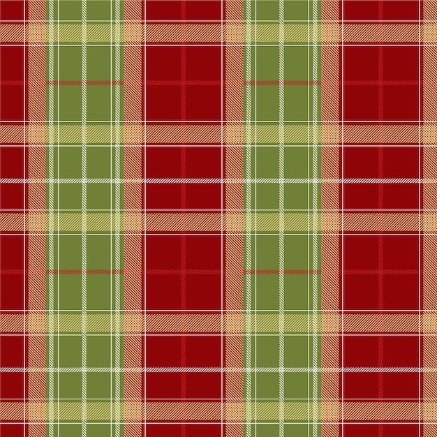 Flat christmas plaid pattern design