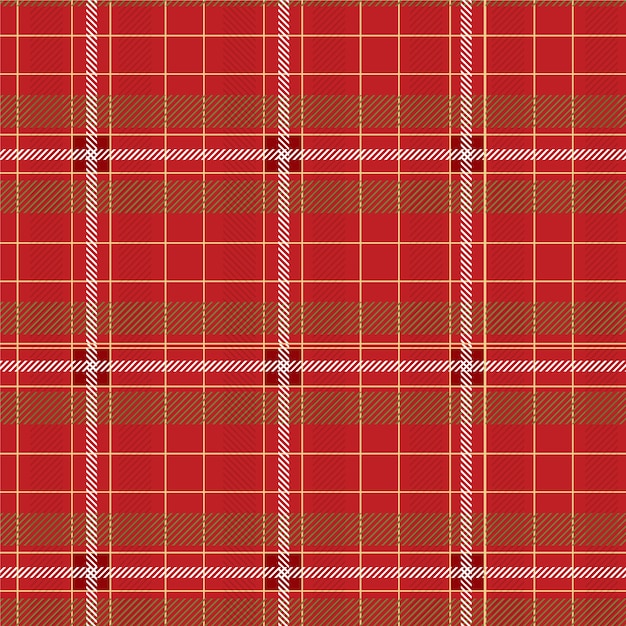 Flat christmas plaid pattern design