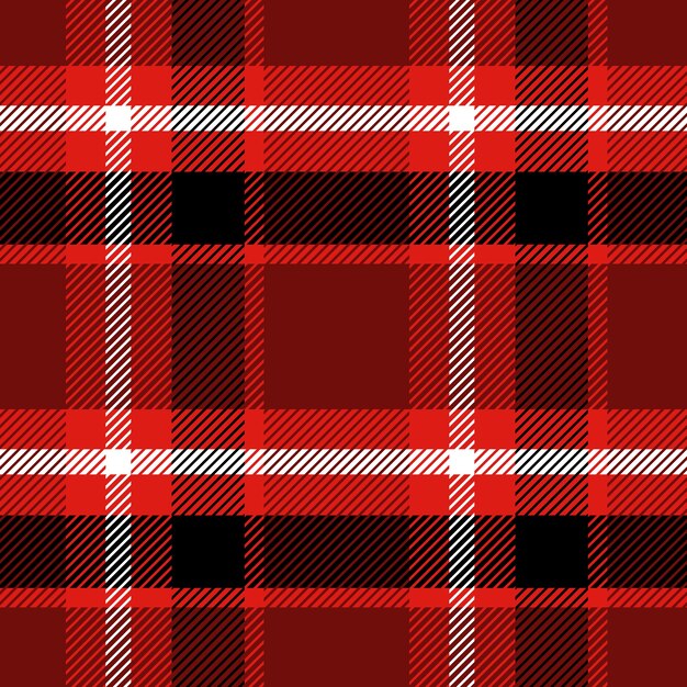 Flat christmas plaid pattern design