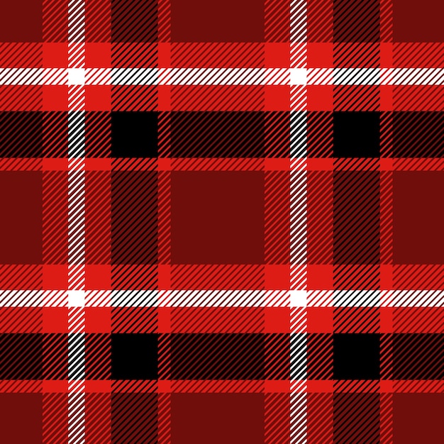 Flat christmas plaid pattern design