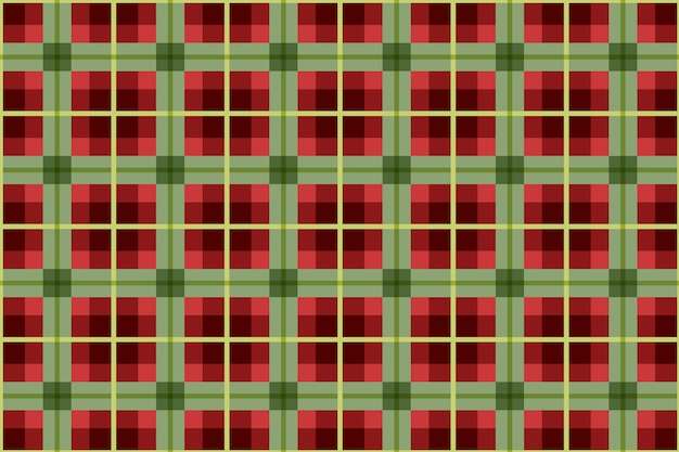 Flat christmas plaid pattern design