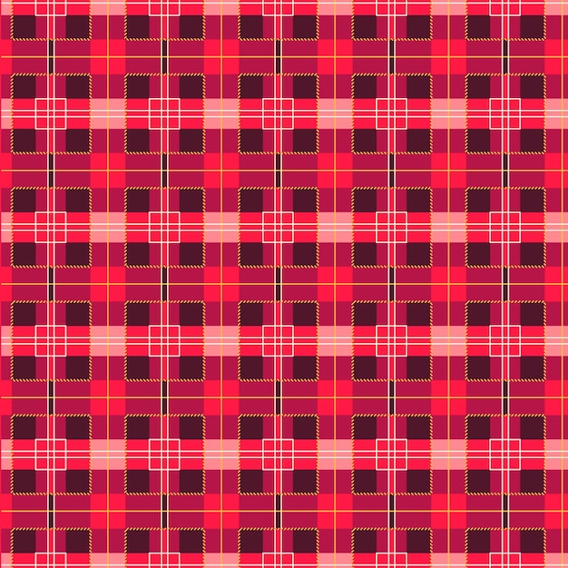 Flat christmas plaid pattern design