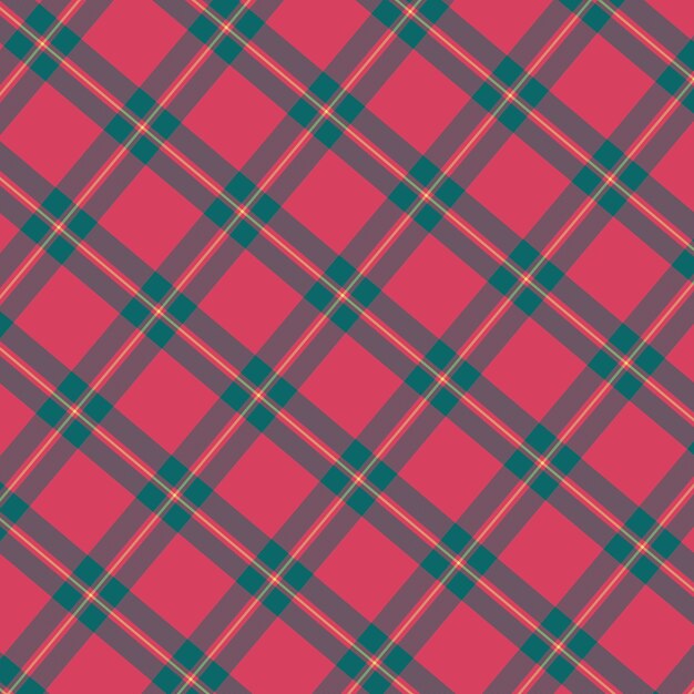 Flat christmas plaid pattern design