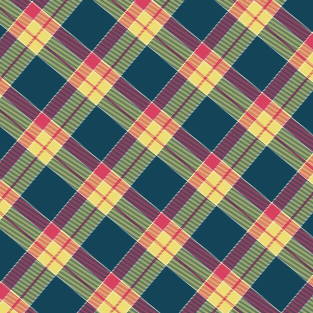 Flat christmas plaid pattern design