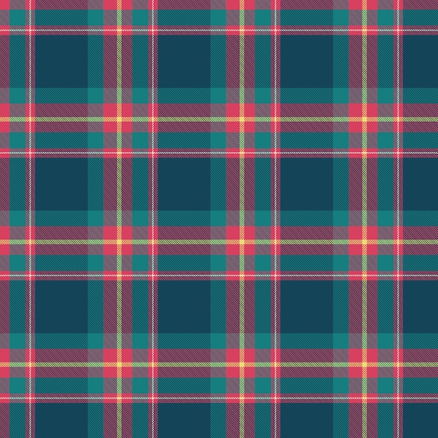 Flat christmas plaid pattern design