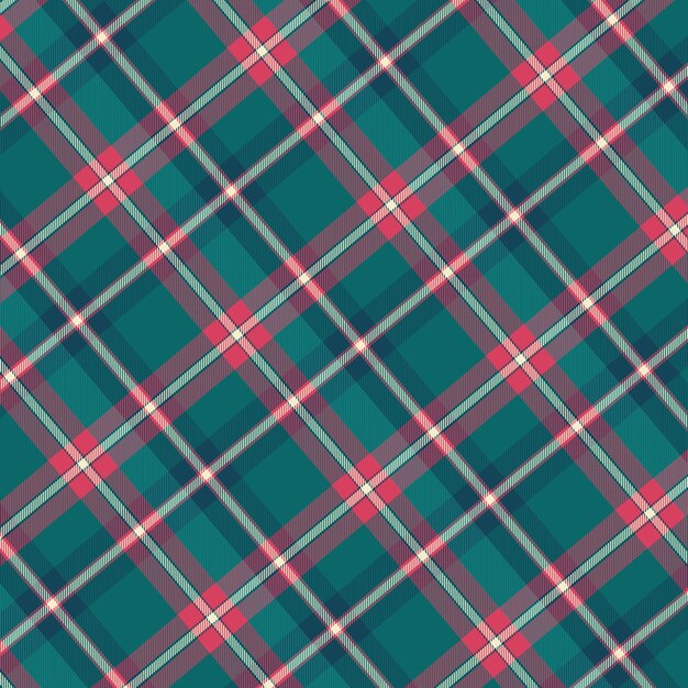 Flat christmas plaid pattern design