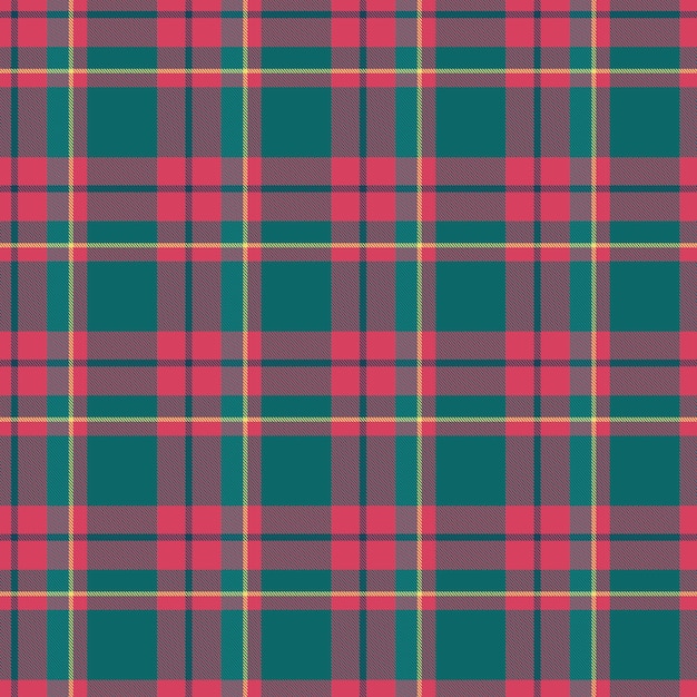 Flat christmas plaid pattern design