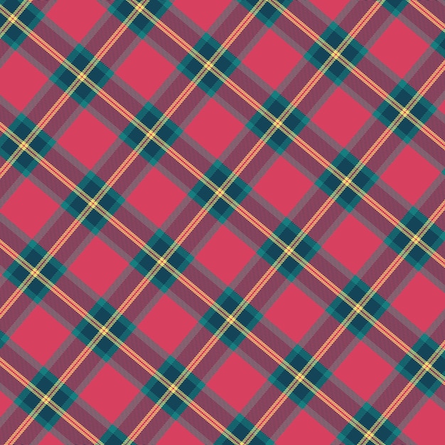 Flat christmas plaid pattern design