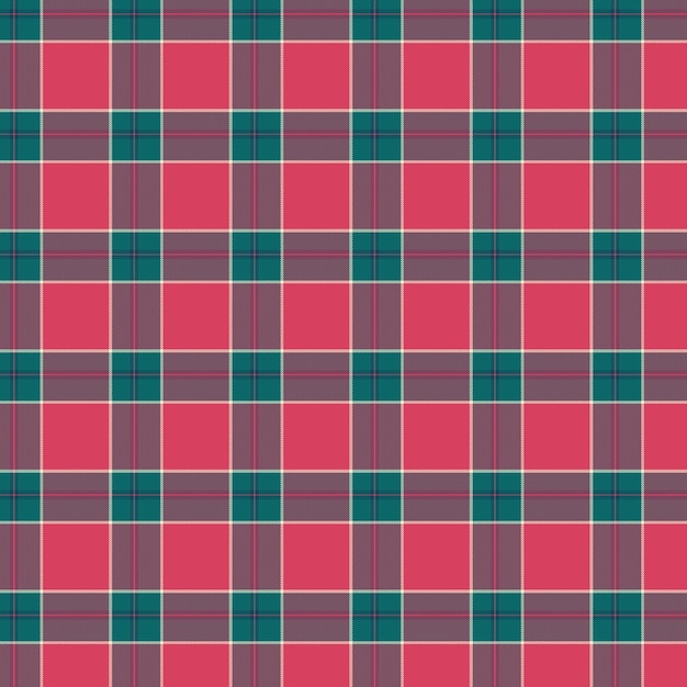 Flat christmas plaid pattern design