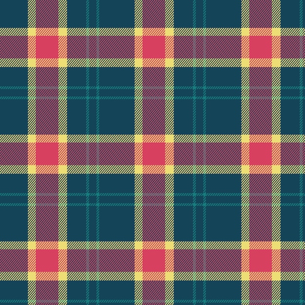 Flat christmas plaid pattern design