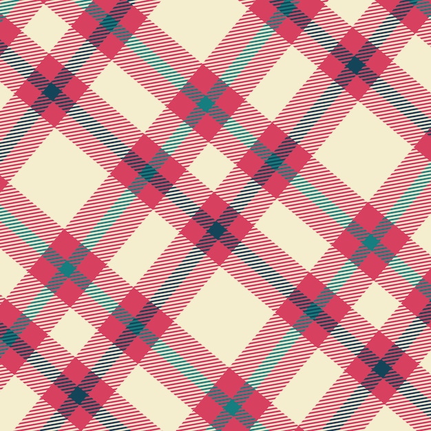 Free Vector flat christmas plaid pattern design