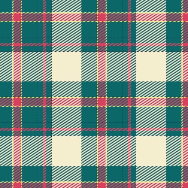 Flat christmas plaid pattern design