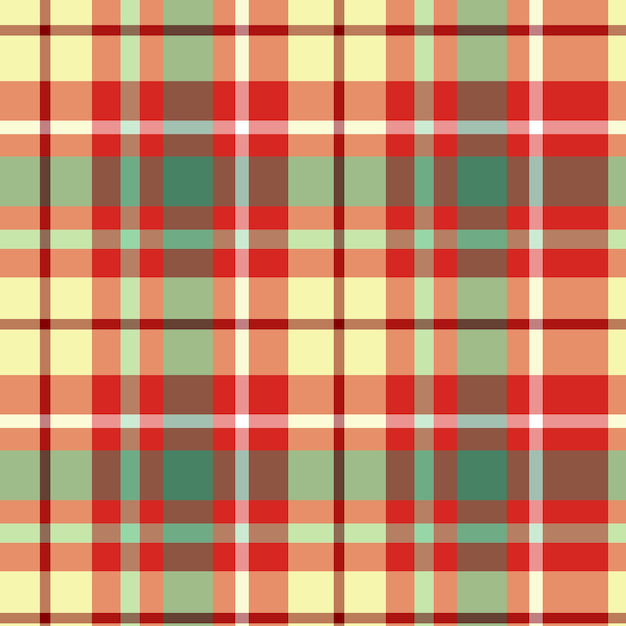 Flat christmas plaid pattern design