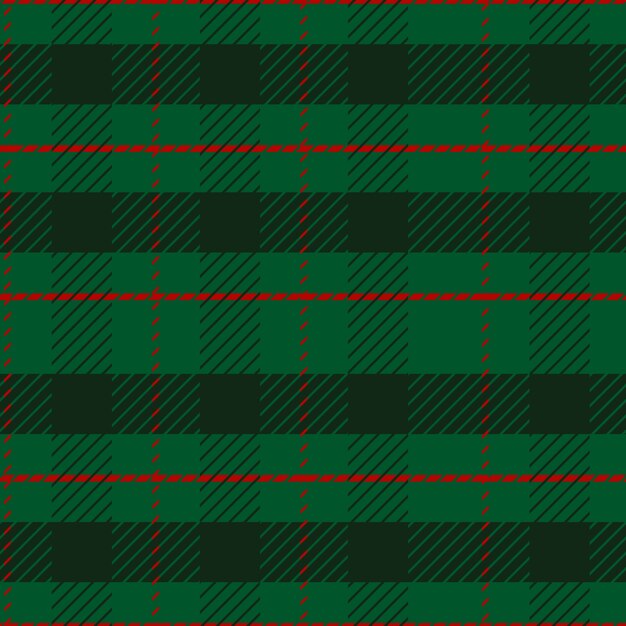 Flat christmas plaid pattern design