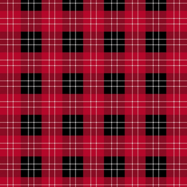 Flat christmas plaid pattern design