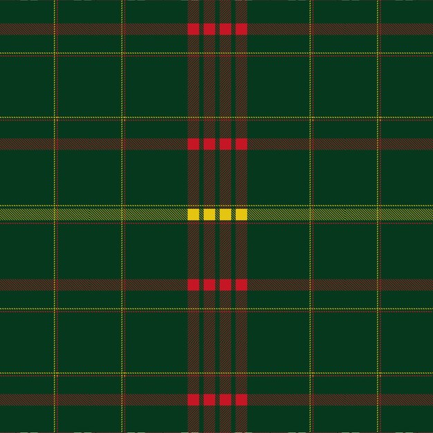 Flat christmas plaid pattern design