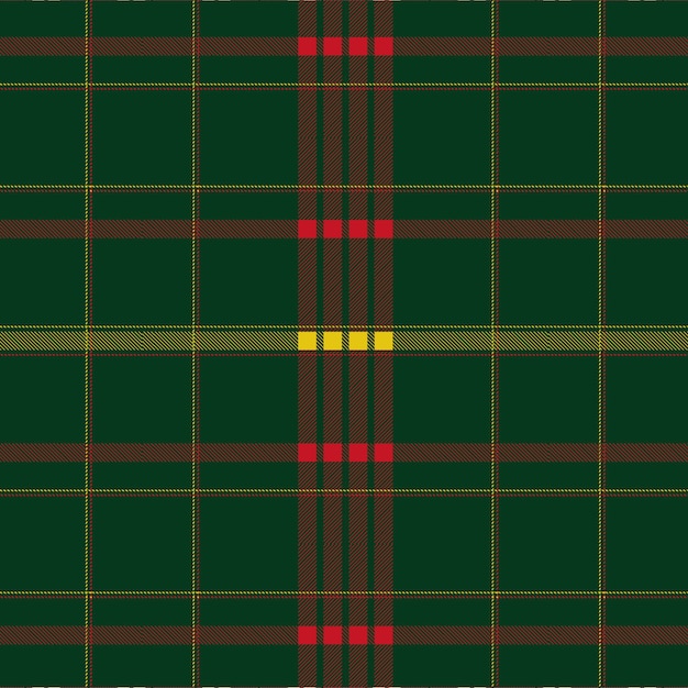 Flat christmas plaid pattern design