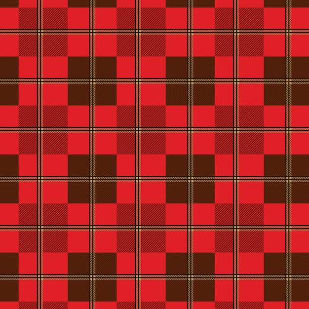 Flat christmas plaid pattern design