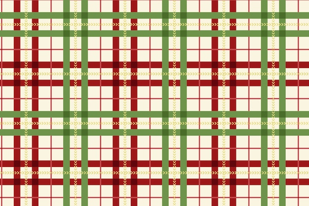 Flat christmas plaid pattern design