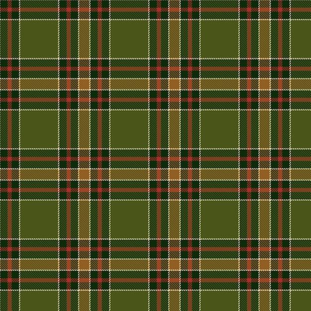 Flat christmas plaid pattern design