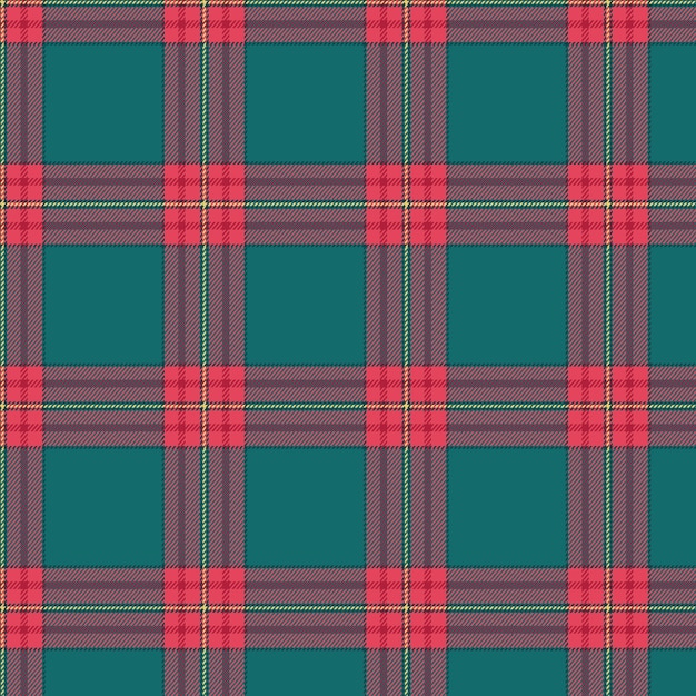 Free Vector flat christmas plaid pattern design