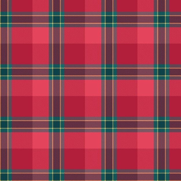 Flat christmas plaid pattern design