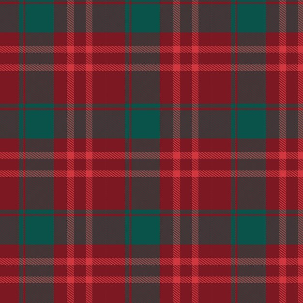 Flat christmas plaid pattern design